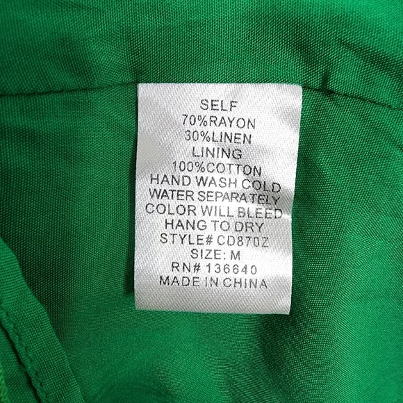 L'ATISTE by Amy dress size medium Color green - Picture 11 of 15